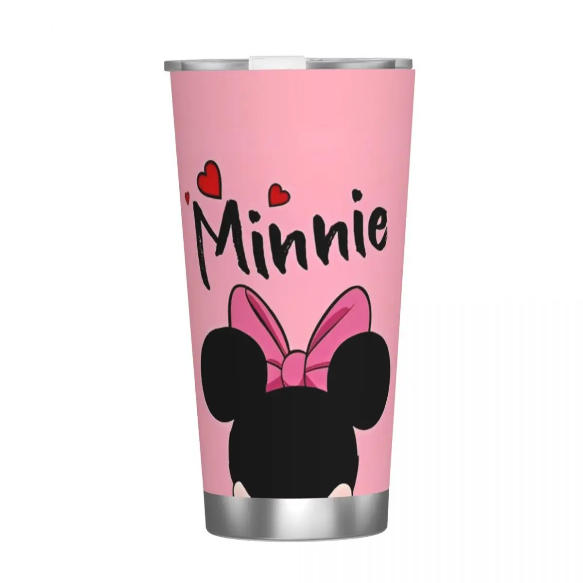 Minnie Cartoon Tumbler Vacuum Insulated Any One Seen Mickey Thermal Cup Vacuum Flask Car Mug Water Bottle, 20oz