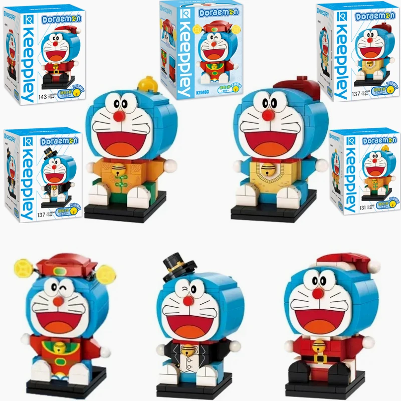 Keeppley Doraemon Building Blocks Doll Series I Desktop Decoration Puzzle Assembling Model Toy Birthday Gifts for Boy and Girl