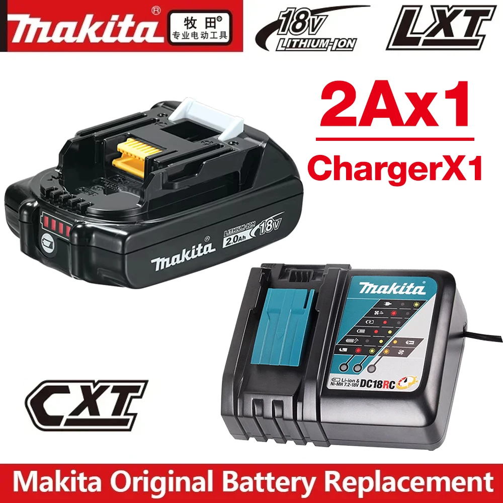 

Original Makita 18V Battery For Power Tools Replacement Accessories BL1860 BL1850 18V Li-ion Rechargeable batteries Pack charger