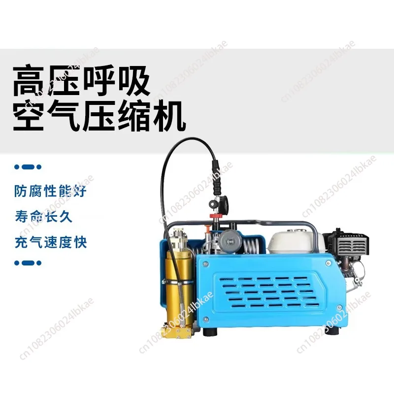 4500PSI 300Bar 100L/min Diving High Pressure Compressor PCP Air Compressor Auto Stop Scuba Breathing Snorkeling Fighting