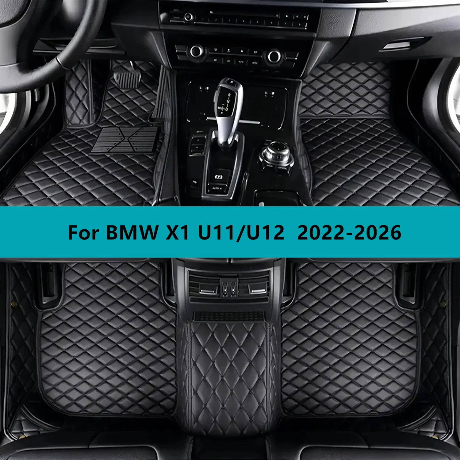 

Car Floor Mats For BMW X1 U11/U12 2022 2023 2024 2025 2026 Full Set Leather All Weather Waterproof Car Floor Mats