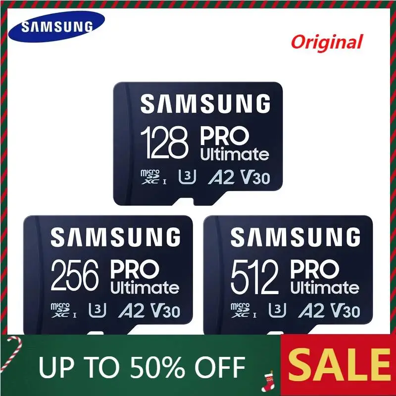 

Карта памяти SAMSUNG PRO Ultimate MicroSDXC, 128/256/512 ГБ, V30 A2 TF