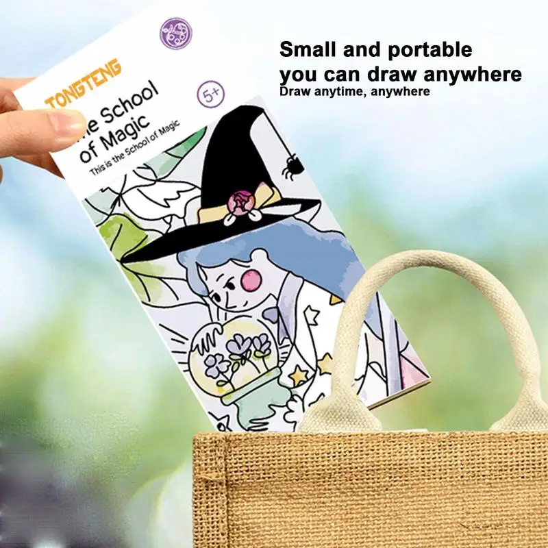 جيب كتاب التلوين للأطفال كتاب اللوحة المائية للأطفال الصغار الأطفال ق التلوين والكتب النشاط مع القلم 20 ورقة/كتاب