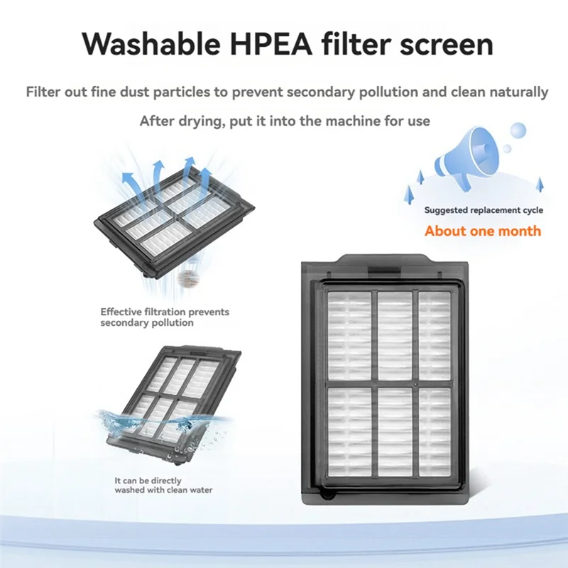 A05G-19PCS peças de aspirador de pó para irobot roomba plus 505 combo/405 combo-escova principal, escova lateral, filtros, almofada de esfregão, saco de pó