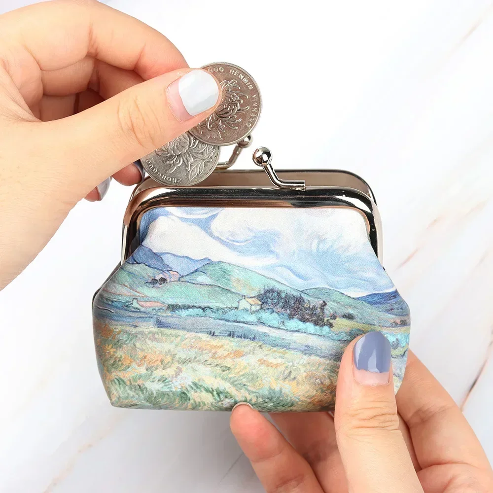 MMB01     Women Girl's Fashion Vintage Change Bag PU Coin Purses Small Wallet  Clutch Mini Handbag