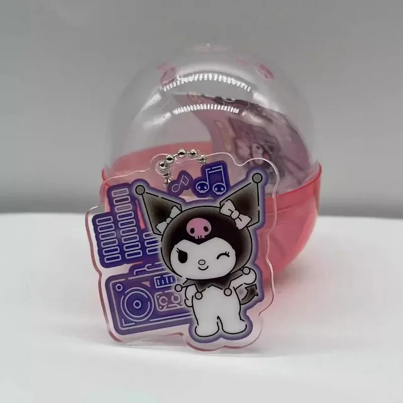 Sanrio Japan Gashapon Capsule Toy Figurine Cute Kawaii Kuromi Concert Acrylic Figure Keychain Miniature Model Anime Gift