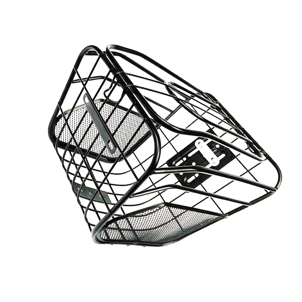 

Quick Disassembly Bike Basket Durable Steel Foldable Flip-over Cargo Handlebars Cycling Accessories Weather Proof Bike Rack