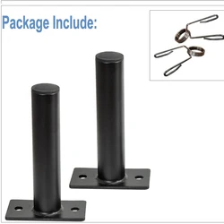 Wall Mounted Weight Plate Holder Space-efficient Steel Barbell Plate Storage Racks For Squat Racks Fits 2 Inches Weight Plates