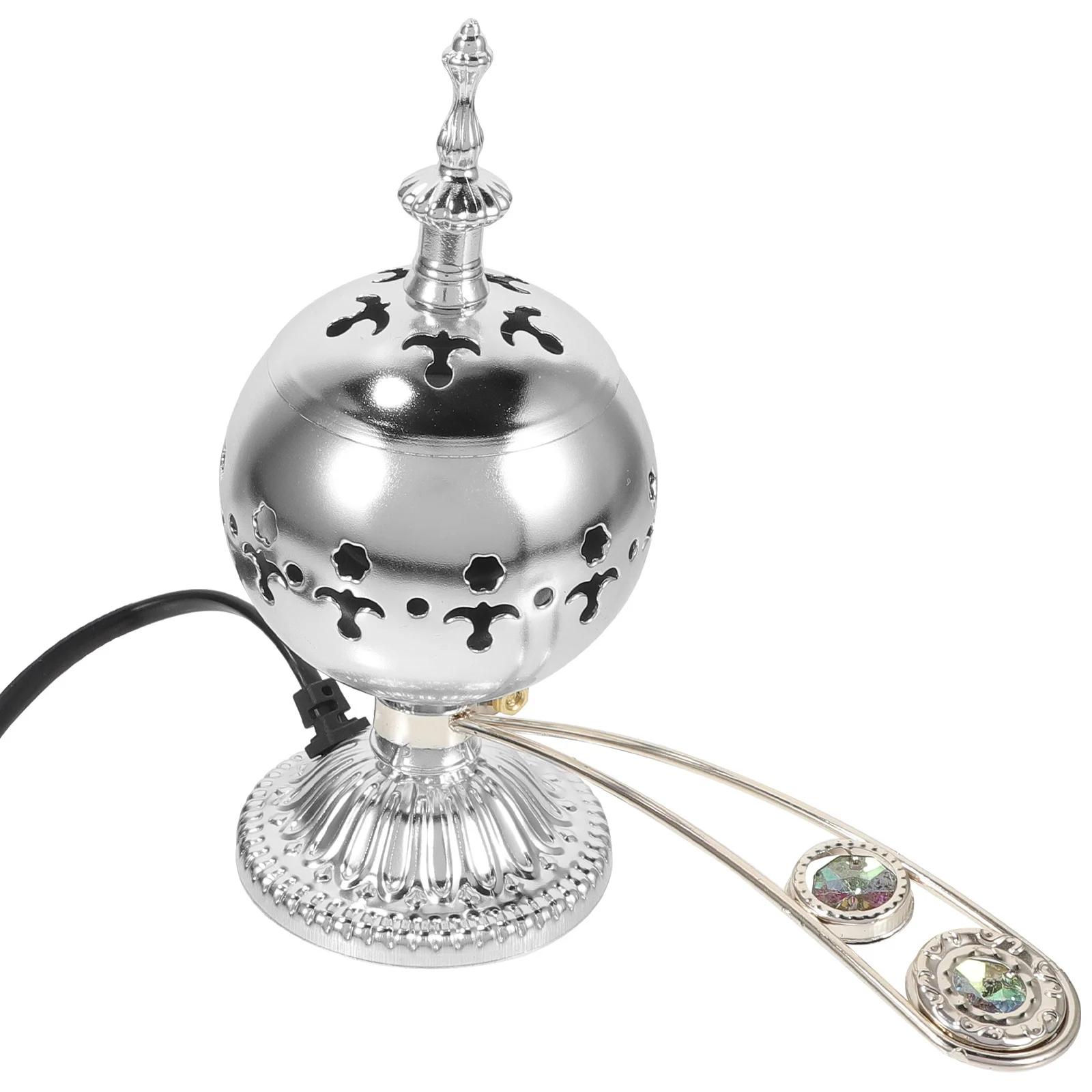 

Metal Incense Burner Retro Aroma Censer Stove For Home Decor Desktop Ornament Portable Electric Plug In Eu