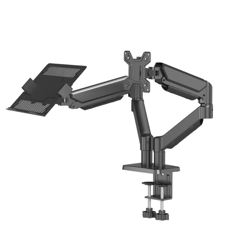 

Notebook monitor robotic arm, multi-function, hollow out fast heat dissipation notebook bracket