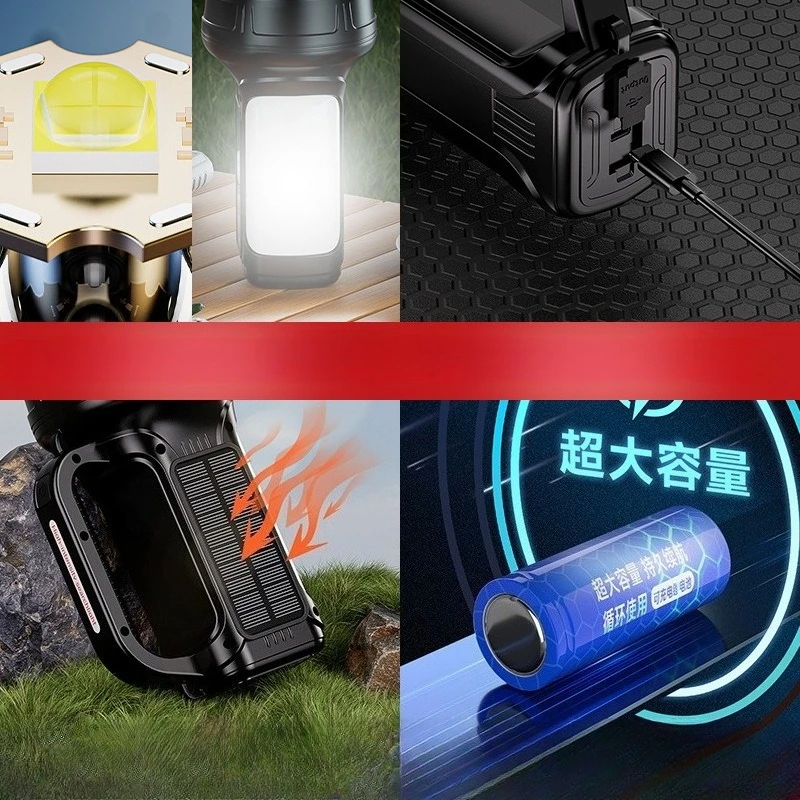 Charging, Ultra Long Endurance, Large Capacity, New Ultra Bright Outdoor Long-range Camping Portable Searchlight