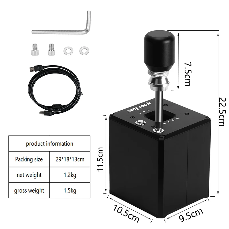 Imagem -03 - Usb h Gear Shifter Jogo de Corrida Thrustmaster T300rs gt Logitech G27 G29 G25 G920 Ets2 Sim pc