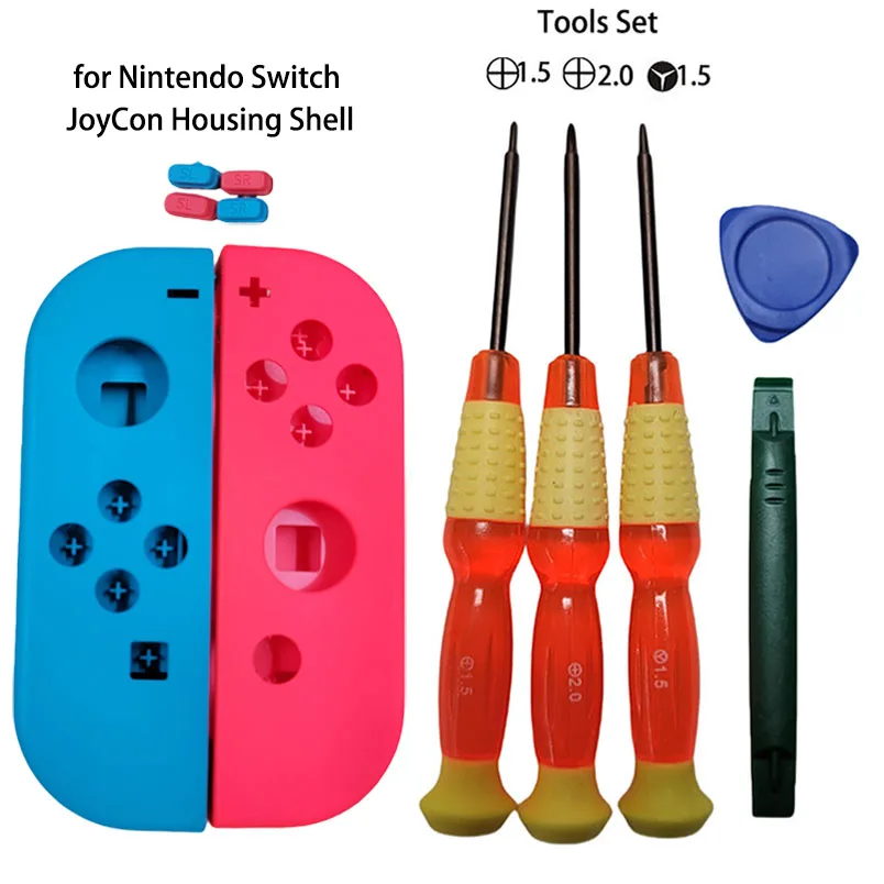 Replacement Housing Shell Full Set Screw Screws Springs For Switch JoyCon NS Down Repair Tools +Y Screwdriver Joy con Housing