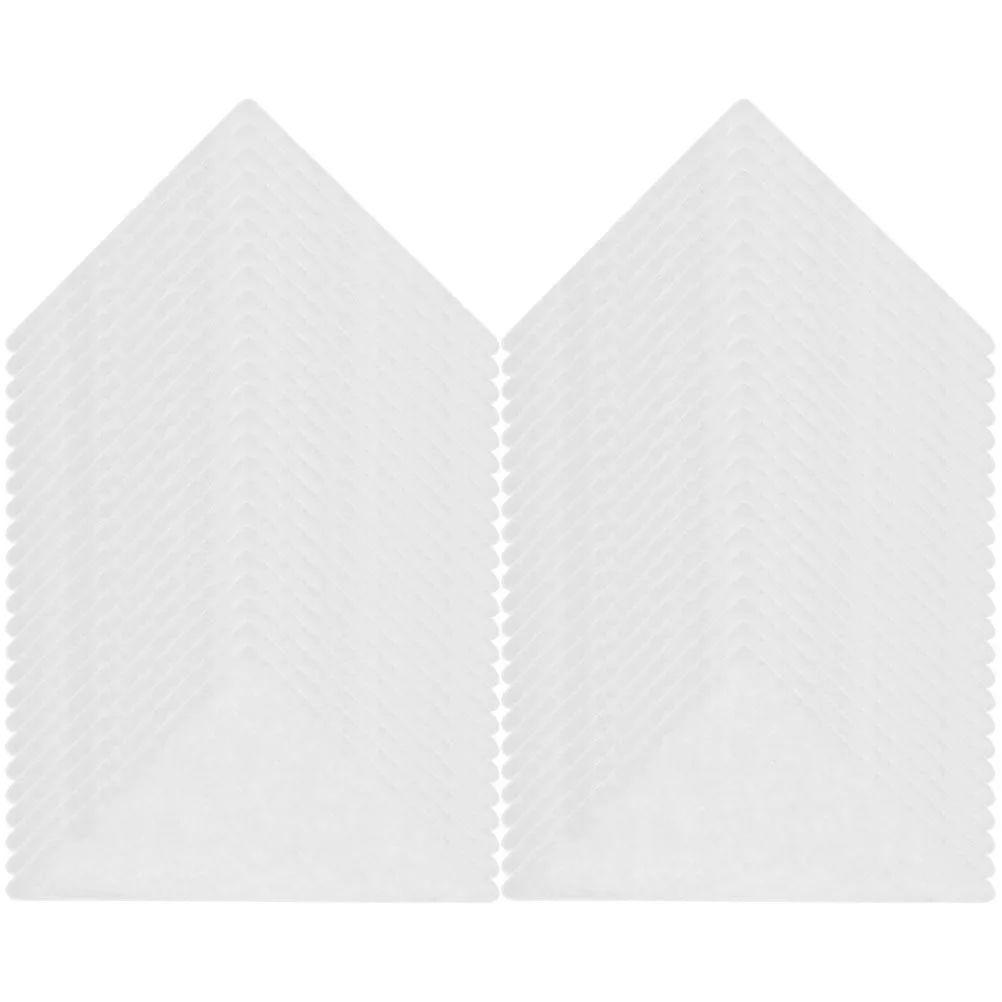 

120pcs For Men Dress Shirt Shirt Collar Stickers Inserts Plastic Triangle Support Keeps Collar In Place