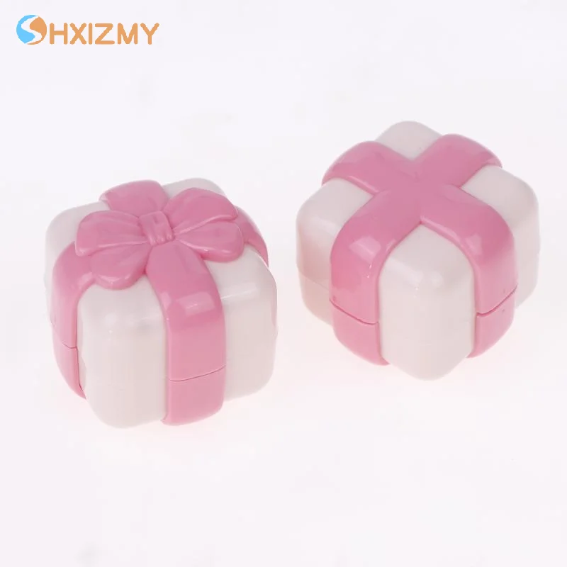 1pcs 5g Cream Jar Bow Sample Bottles Empty Ceramic Cosmetic Makeup Jar Pots Eyeshadow Cream Lip Balm Container Blush Box