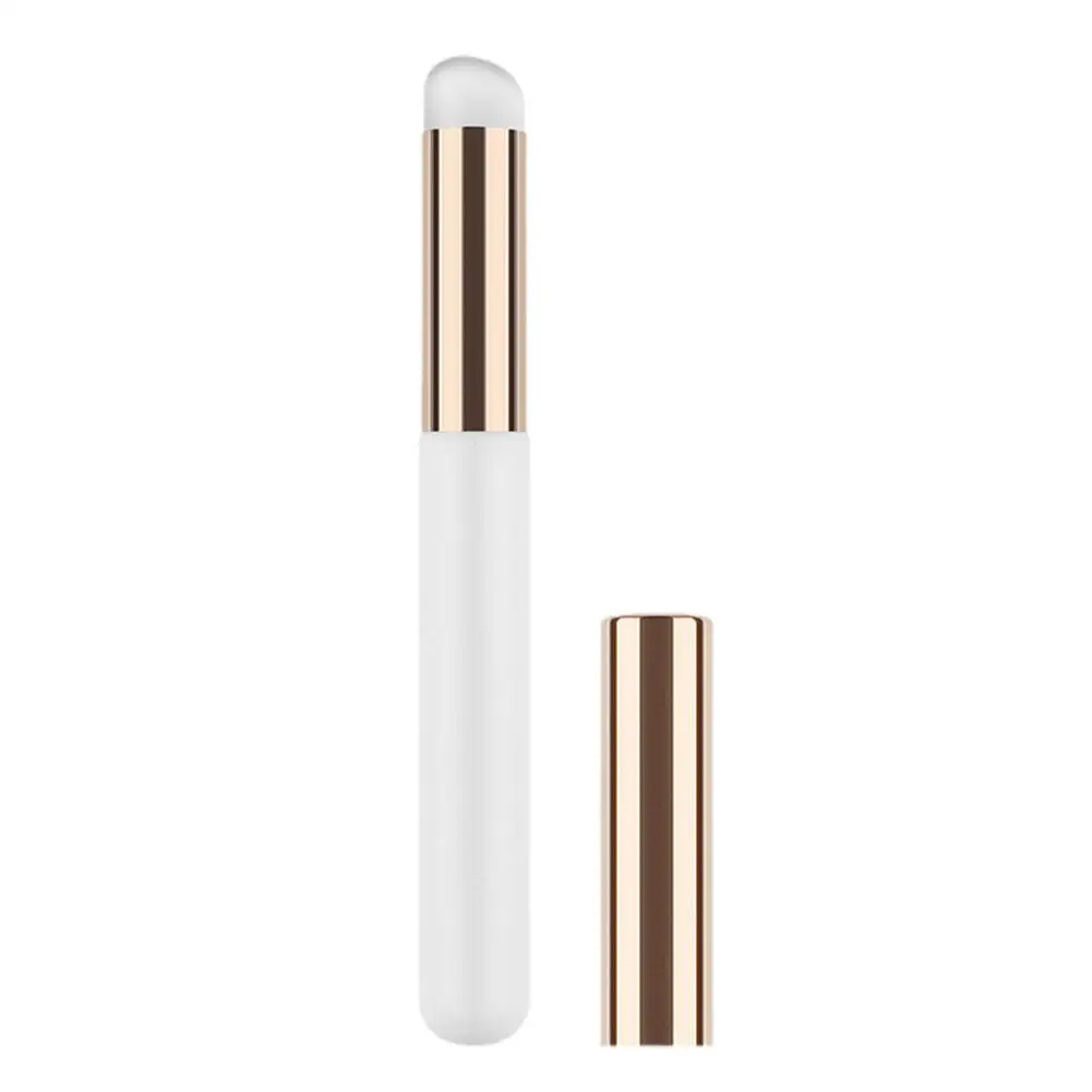 Siliconen Lipborstel Rond Q Zachte Lippenstift Manicure Mengborstel Penseel Draagbare Make-Up Mini Concealer Z8v4