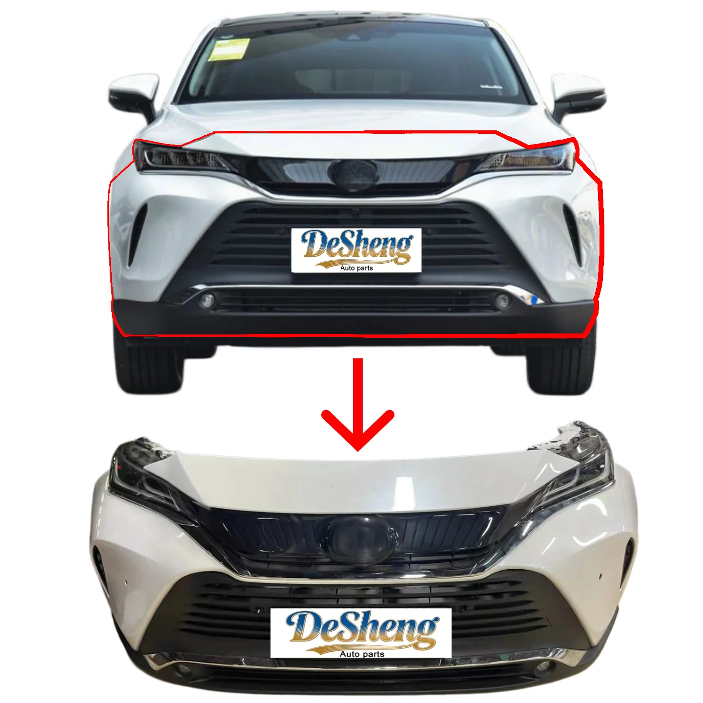 

Top-selling Online for Harrier Front Bumper Assembly,Bumper Headlight Grille, Radiator Louvers-quality Guaranteed.Durable