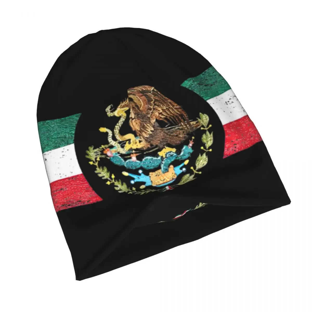 Mexico Flag Seal Roundel Skullies Beanies Hats Goth Men Women Outdoor Caps Warm Multifunction Bonnet Knitted Hat