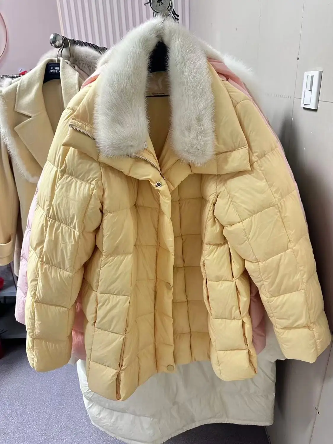 2025, Herbst/Winter, neue Damen-Daunenjacke, lockere Gänsedaunenjacke für Pendler