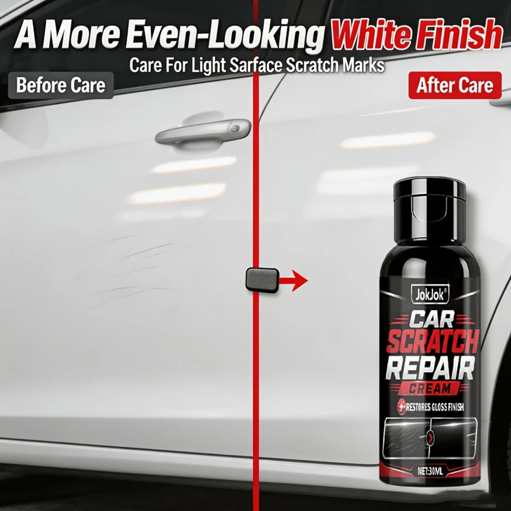 Car Scratch Repair Cream, Removes Sunburn And Scratches, Suitable for All Car Paint Colors, Compatible with Multiple Paint Color