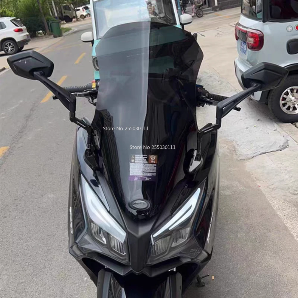 Motorcycle front windshield with raised windscreen front glass windproof accessories For KYMCO CT250 CT 250 CT-250 2023 2024 view 5
