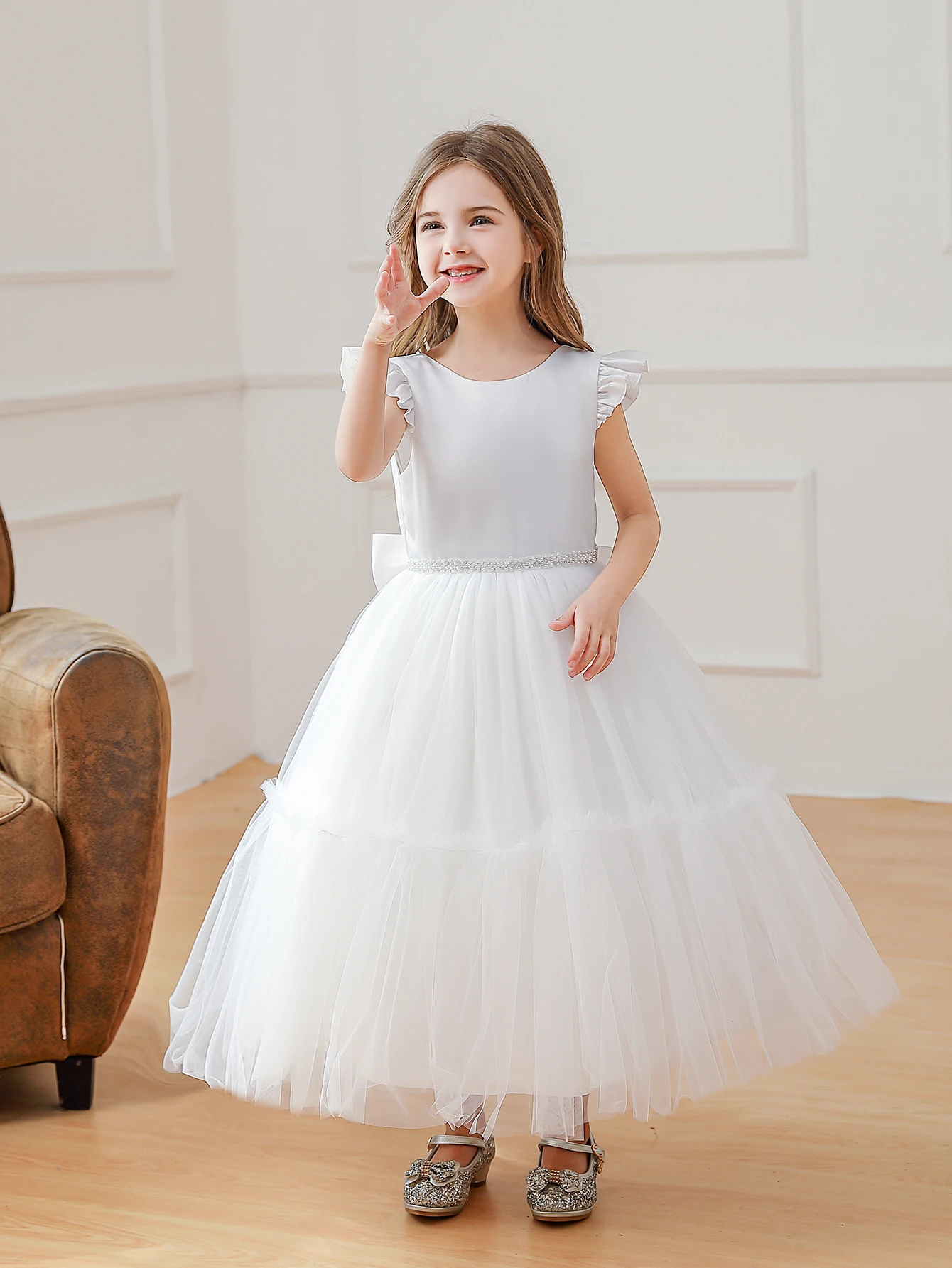 cotton stripe dress Rosent in Poplin S/P Anastasia Tween Dress Color:Oxford Blue V2 shortSleeve High neck Sleeveless Self
