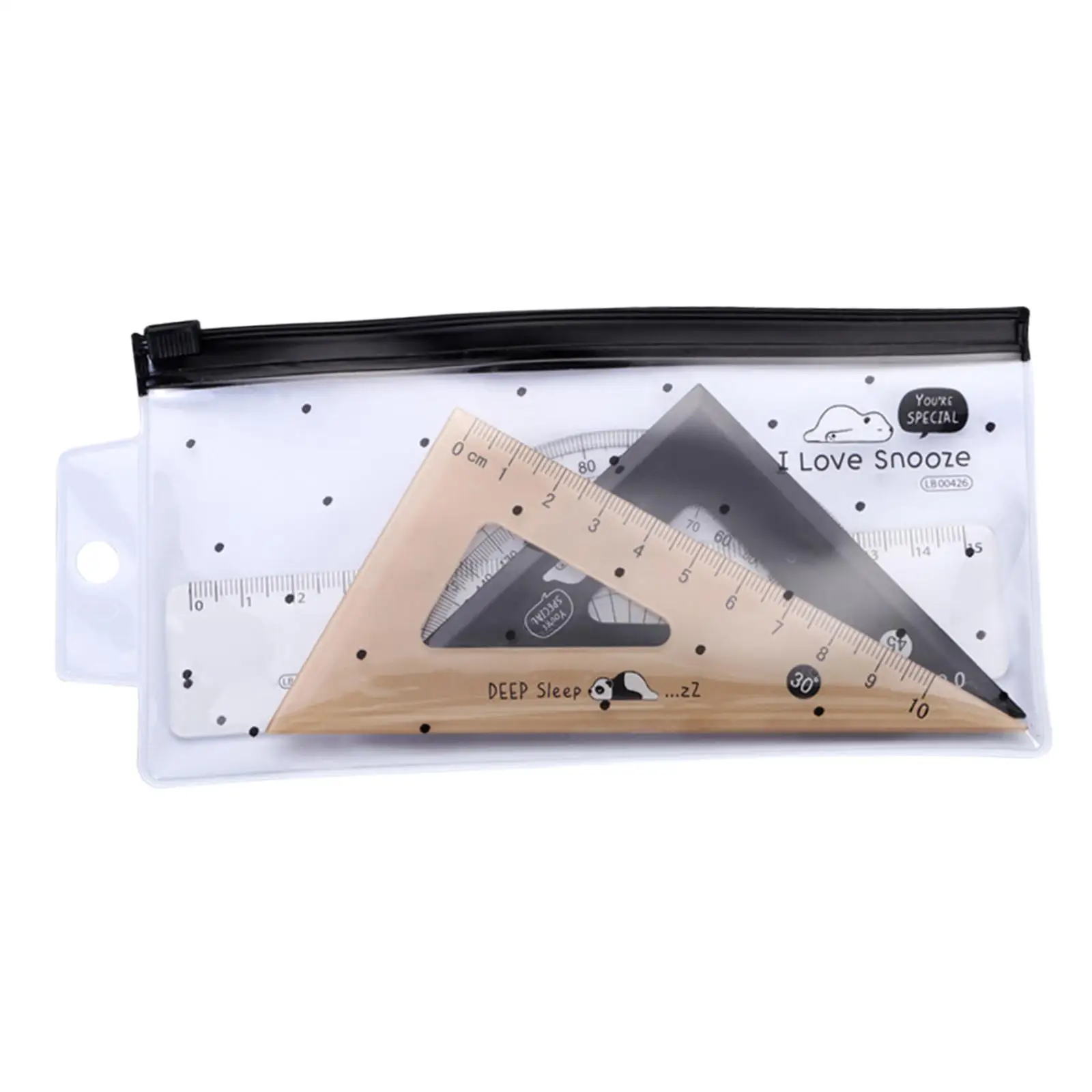 4x Geometry Math Ruler Measuring Tool Triangle Ruler Drafting Ruler Home