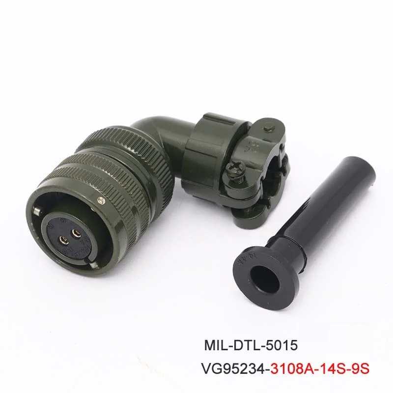 14S-9S 14S-9P Авиационная вилка Разъем серводвигателя MIL-DTL-5015 VG95234 MS3108A MS3106A MS3102A MS5015 MS3100A MS3101A 14-9S 14-9