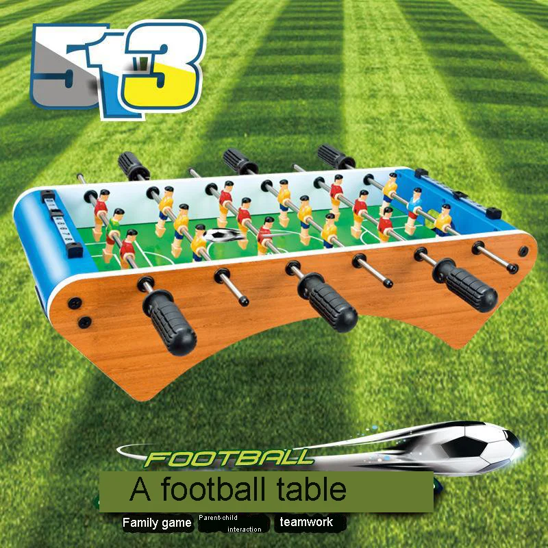 

Six-pole football table Football table Amazon children's board game table parent-child interactive board game toys