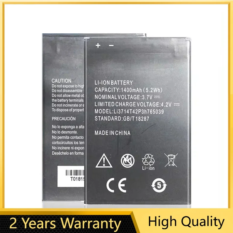 Mobile Battery For ZTE Blade A3, T220, AF3, T221, A5, AF5, 1400mAh, Li3714T42P3h765039