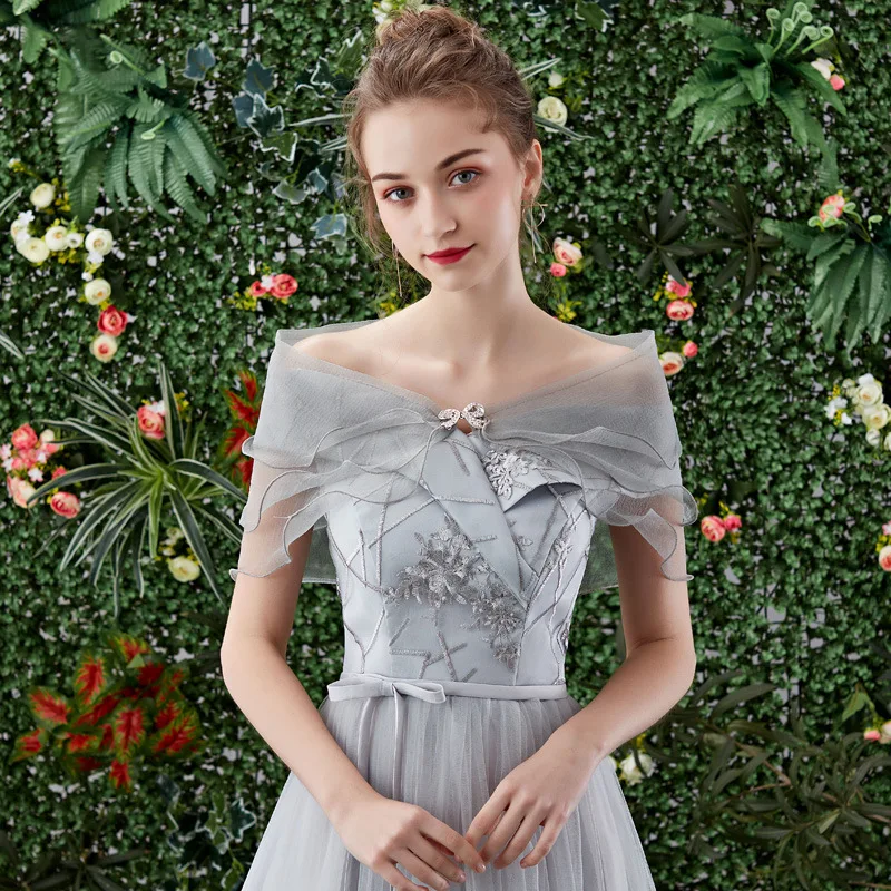 Wedding Shawl Multi-layer Lace Thin Style with Rhinestone Butterfly Button