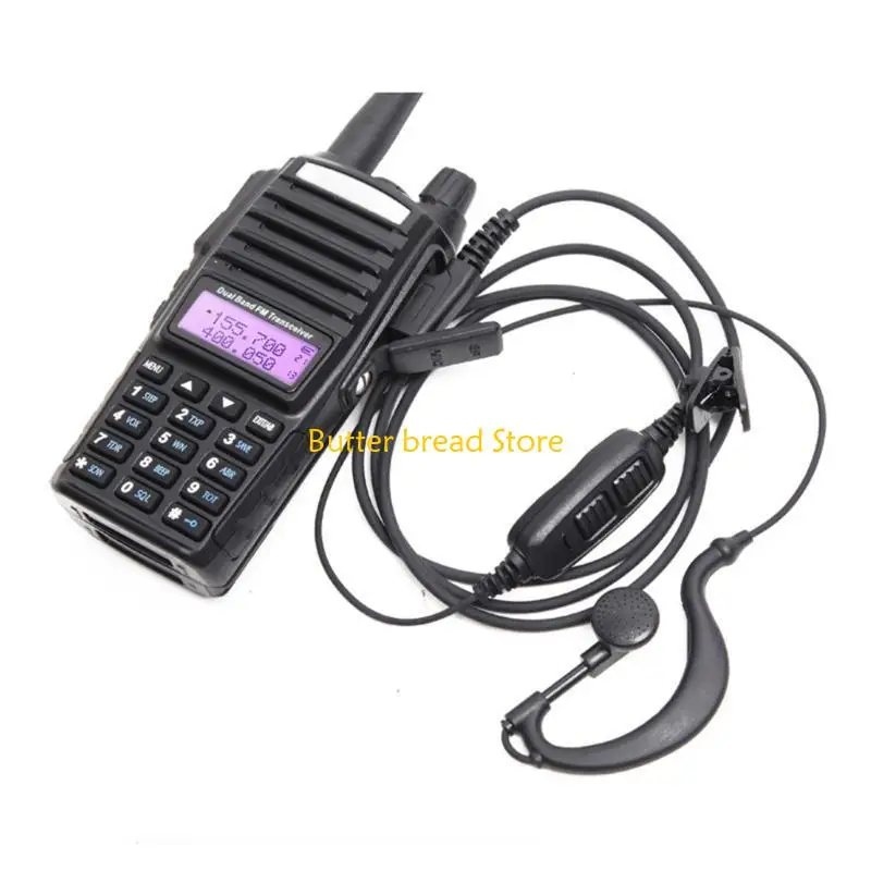 W89C Push Double Push to Talk Protect Acoustic Headset لـ 82 Series Radio -Way Radio