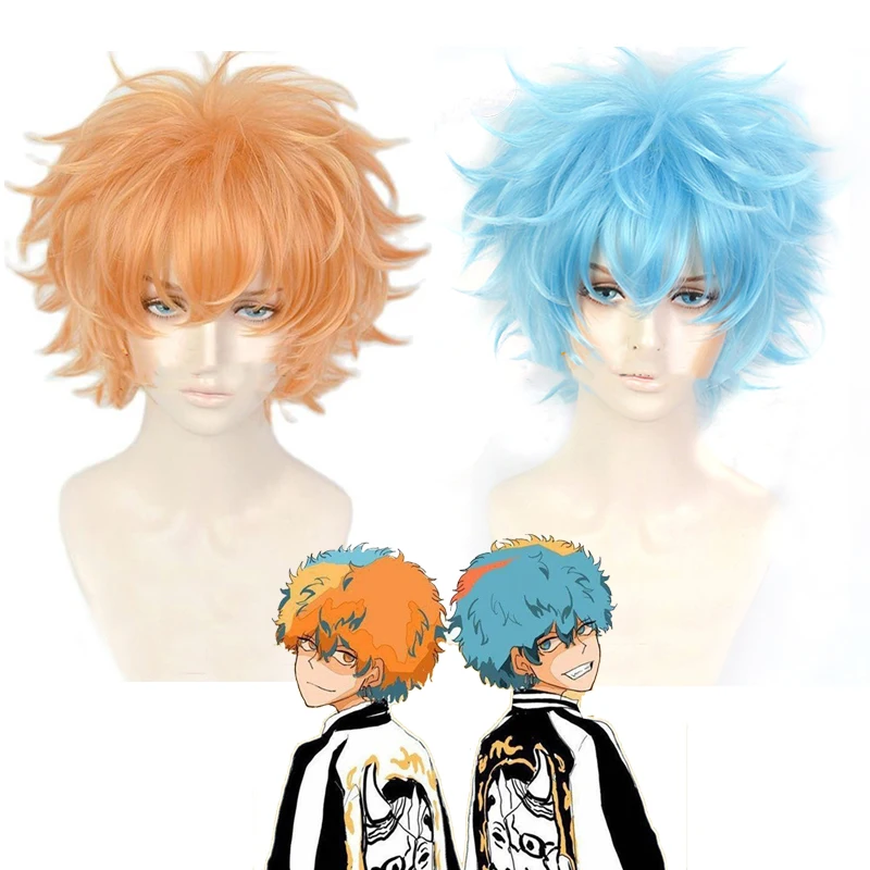 

Tokyo Revengers Nahoya Kawata Cosplay Wig Souya Kawata Soya Anime Halloween Party Carnival Role Play Synthetic Hair + Wig Cap