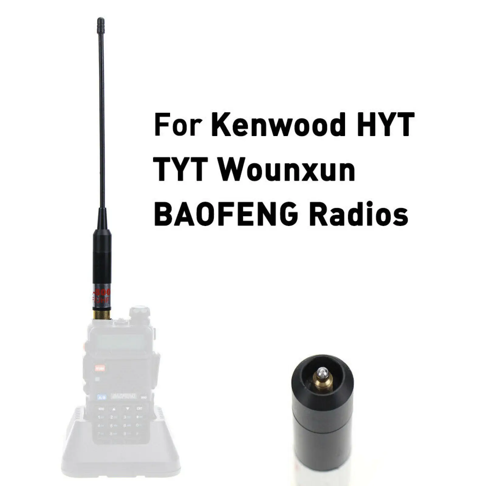 Telescopic Antenna For BaoFeng 144/430MHz High Gain AL-800 SMA-F 3.2dBi (VHF)/5.6dBi (UHF) Antenna For Kenwood For HYT Radio