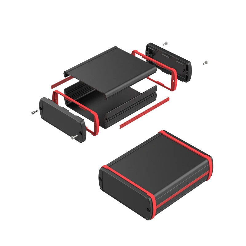 Anodized Metal Electronics Split Case Communications Instrument Enclosure Waterproof Aluminum Junction Box MH03 108*42MM