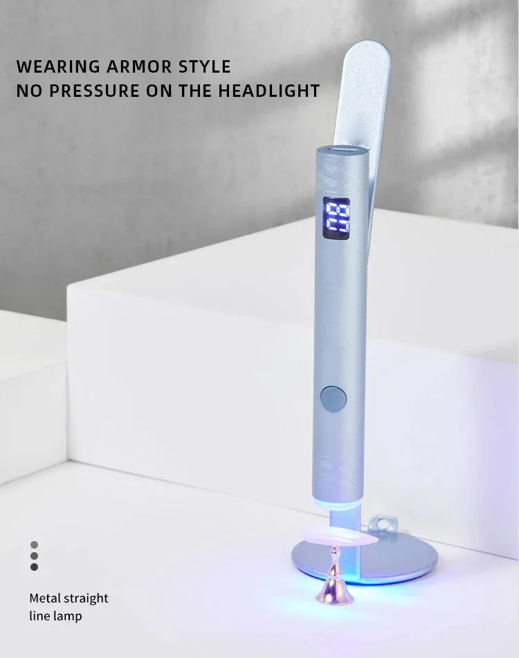 Mini lampada UV a led per unghie Asciugatrice portatile ricaricabile per unghie con 360 °   Lampada portatile ad asciugatura rapida con supporto magnetico a rotazione