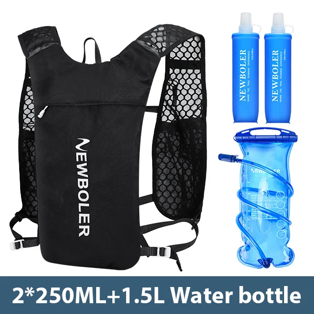 NEWBOLER Atmungsaktive Trinkweste, Trailrunning-Rucksäcke, leicht, Radfahren, Laufen, Joggen, Marathon-Rucksack, Reiten, Klettern 3