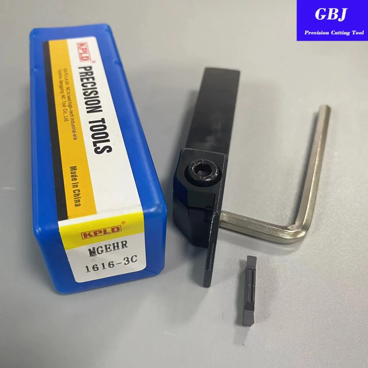 GBJ-CNC 16mm Grooving holder MGEHR1616-3 + 1PCS MGGN300-JM GBJ202 3mm Carbide Insert