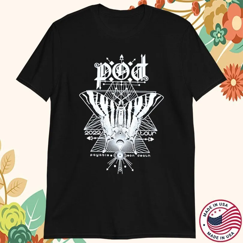 P.O.D Band Tour Moth Music For Fan T-shirt S to 5XL 2F1520