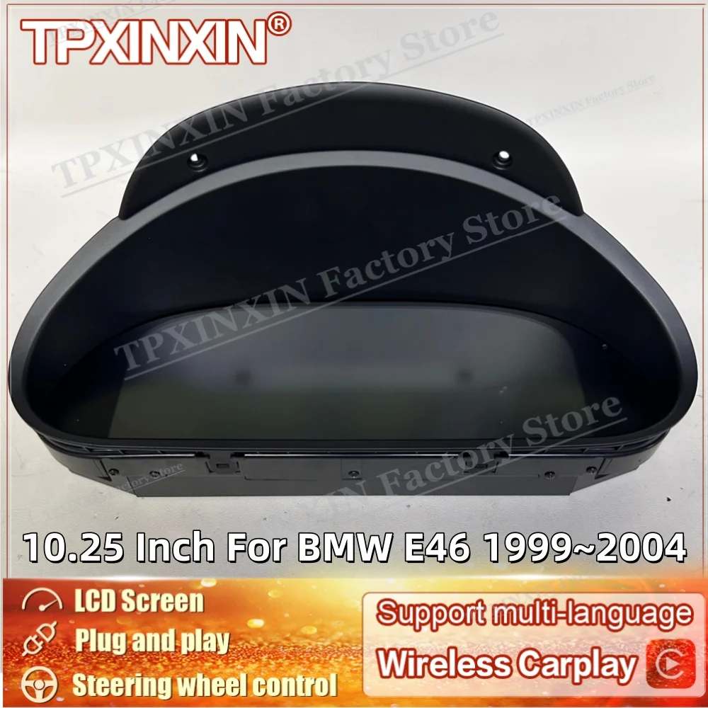 

10,25 дюймов для BMW E46 1999 ~ 2004 установка без потерь цифровая приборная панель приборная панель приборная кабина спидометр кластер приборной панели
