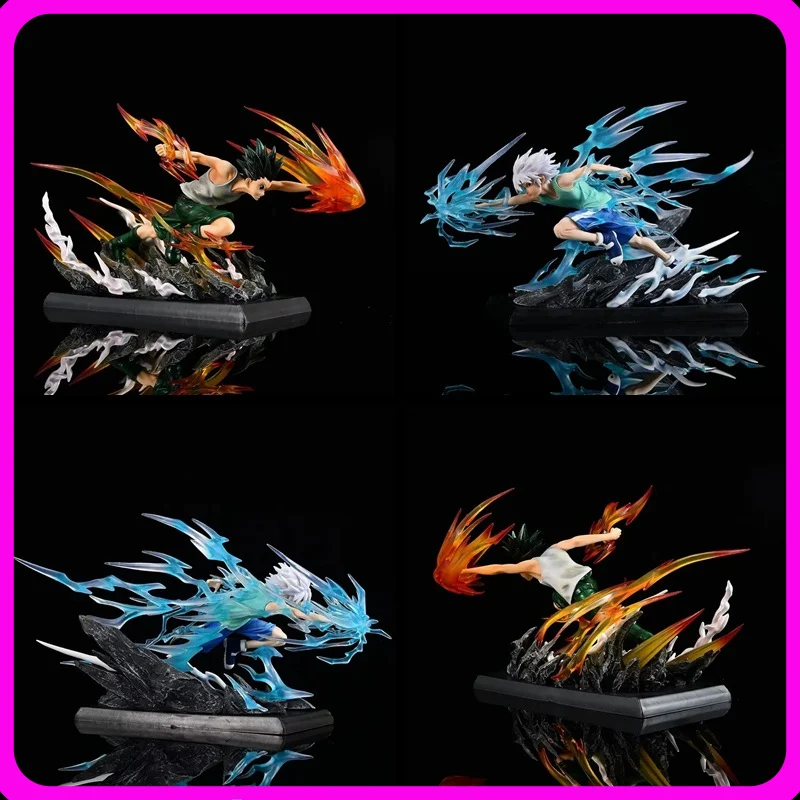

18cm Hunter × Hunter Pg Jef Lishi Killua Zoldyck Sprint Status Box Collection Handmade Toy Gift