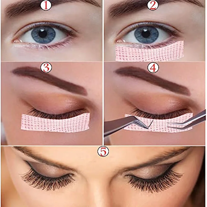 6pcs Eyelash Extension Tape for Breathable Microporous Fabric with Makeup Tools Wholesale of Eyelash Extension Products