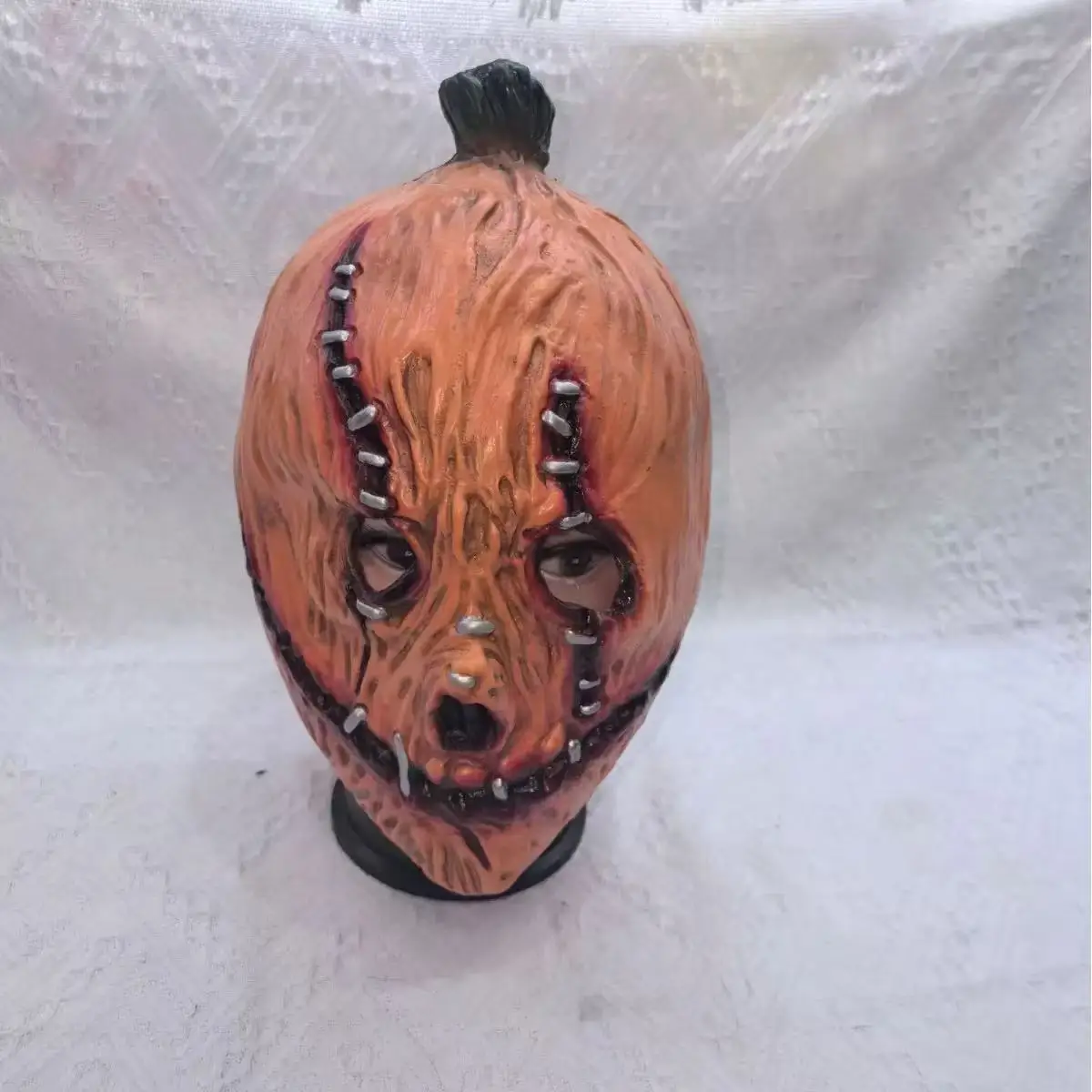 Cicatrici Maschere per la testa di zucca Novità di Halloween Festa di cosplay Spaventoso Pumpkin Killer Costume Copricapo Casa stregata Scherzo Puntelli