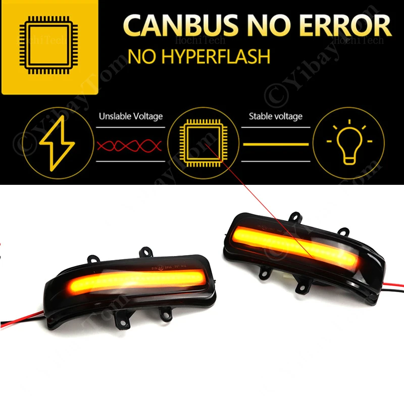 Per Toyota Alphard AH20 Vellfire 2008 - 2014 LED Dinamico Segnale di Girata Lampeggiante Sequenziale Specchio Laterale Indicatore Luce Accessori