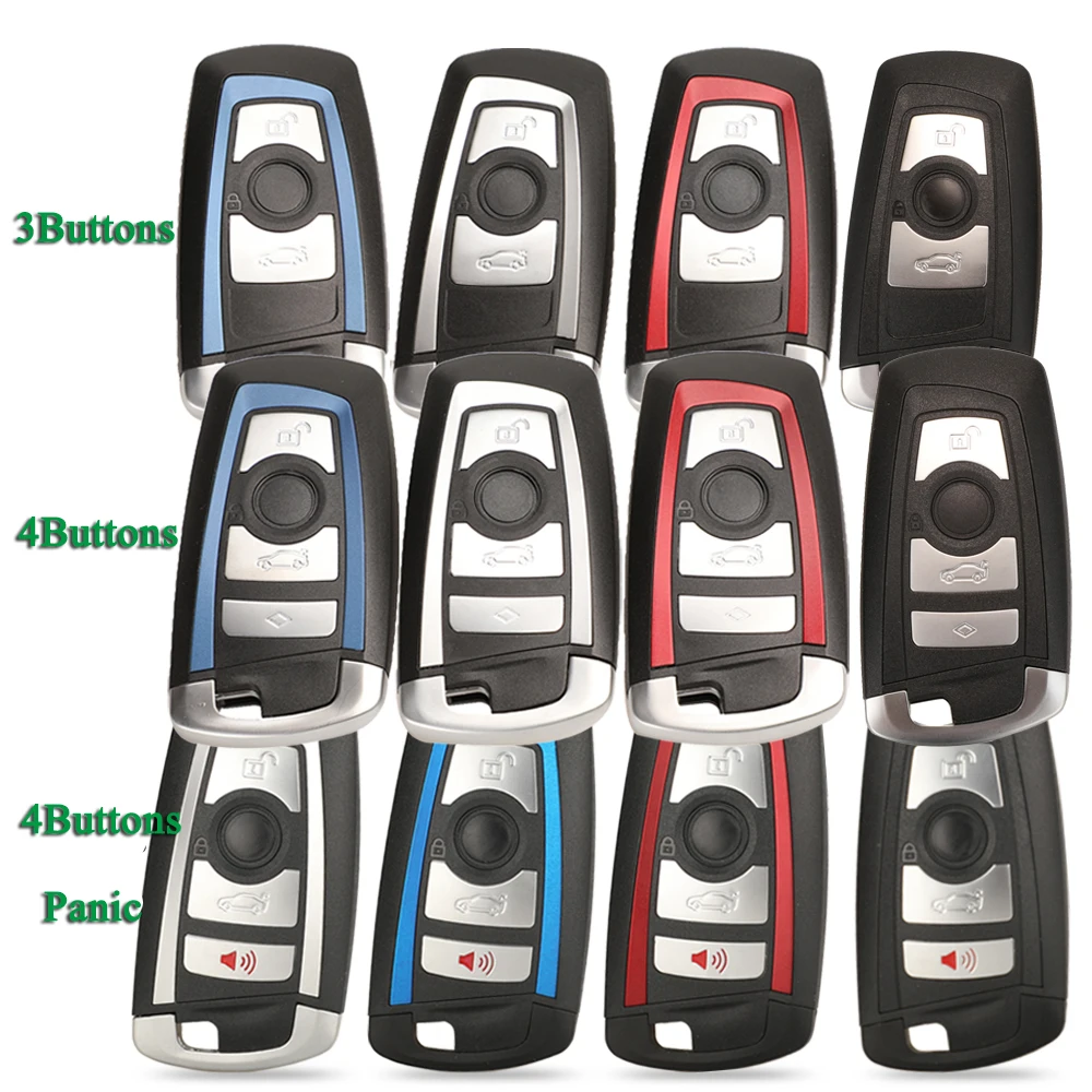 jinyuqin For BMW CAS4 F FEM 3 5 7 Series E90 E92 E93 X5 F10 F20 F30 F40 Panic FOB Remote Keyless Case Smart Car Key Shell Cover