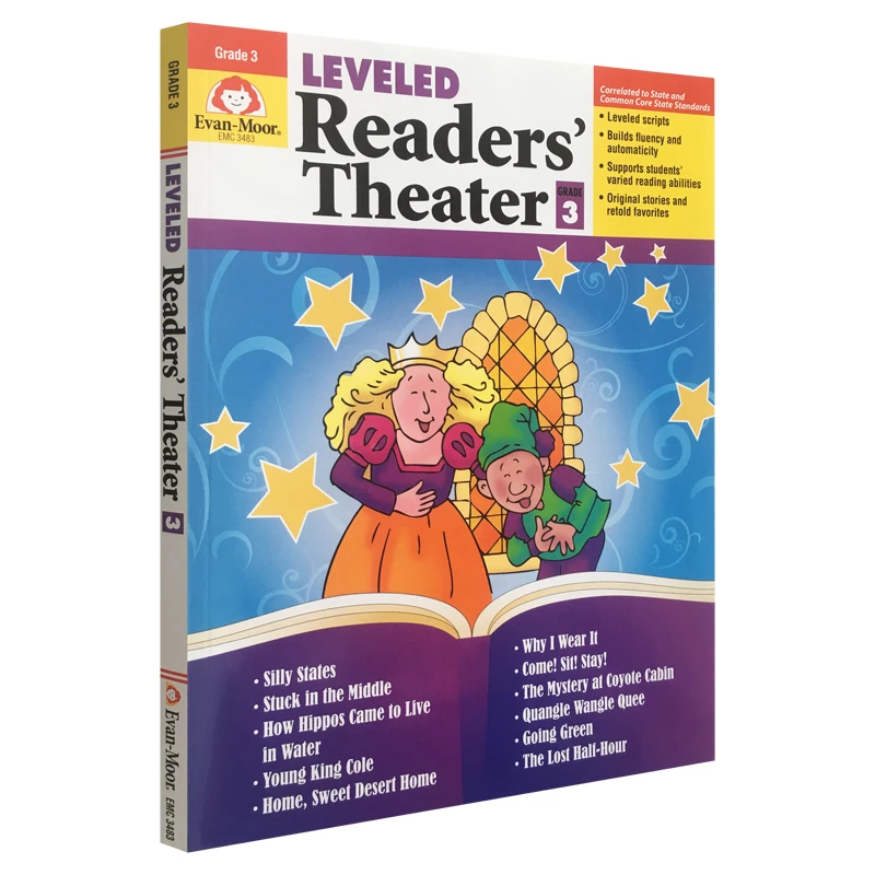 

Evan-Moor Leveled Readers' Theater, Grade 3 Workbook,aged 7 8 9 10, English book 9781596733985