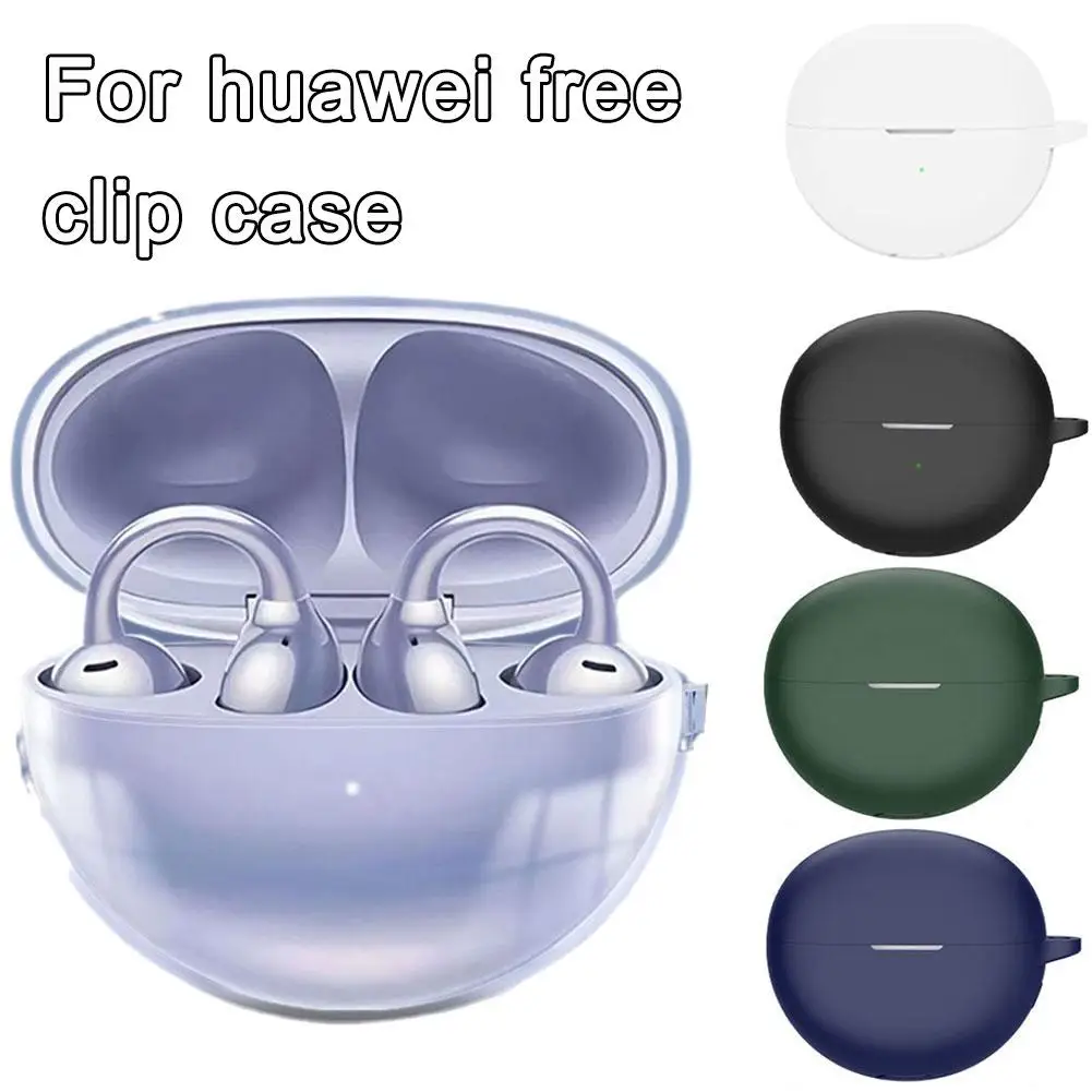 CASEONLY-Juste de protection pour écouteurs, étui en silicone, couverture complète, anti-poussière, clip gratuit, adapté pour Huawei