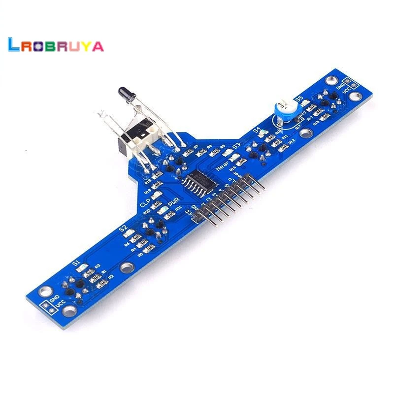 

pcs/pack five-way tracking module, tracking sensor 5-way tracking module 5 major functions TRCR5000 sending routine