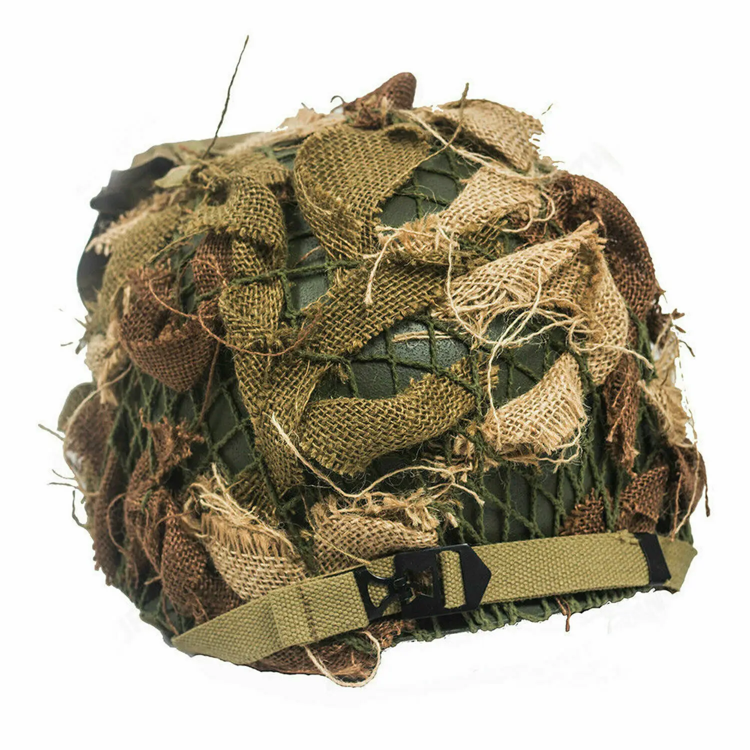 . WWII WW2 US M1C Camouflage HELMET SET PARATROOPER 101st AIRBORNE military Reenactments