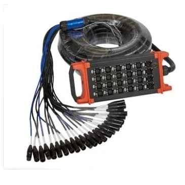 2026/Professional 24-Channel Stage Box with XLR Connector PVC Jacket Combination Shielding for 20/30/50 Meter Speaker Applicatio